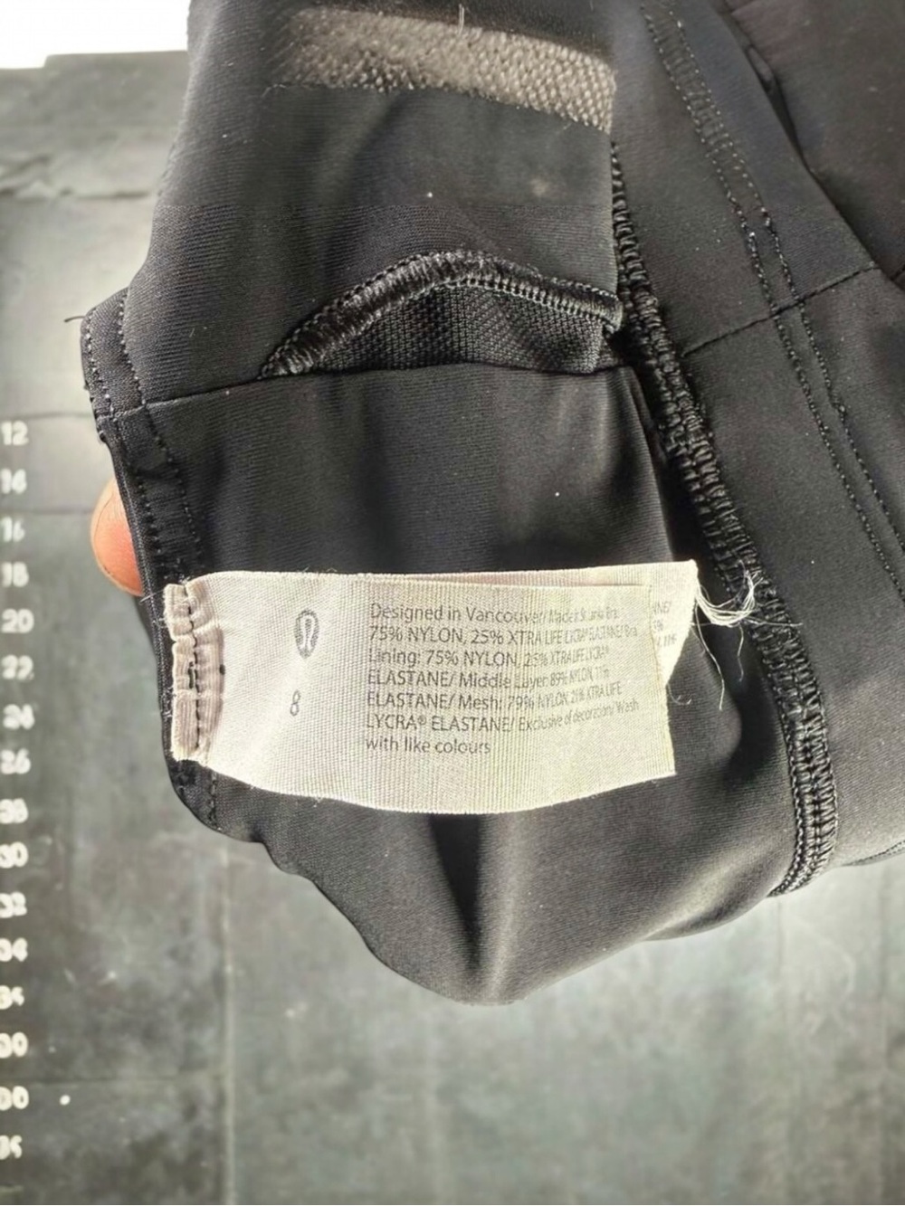 Lululemon High Neck Sports Bra Black Size 8 - Picture 4 of 4